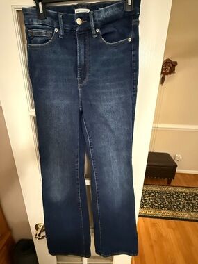 Good American Dark Indigo Bootcut Jeans